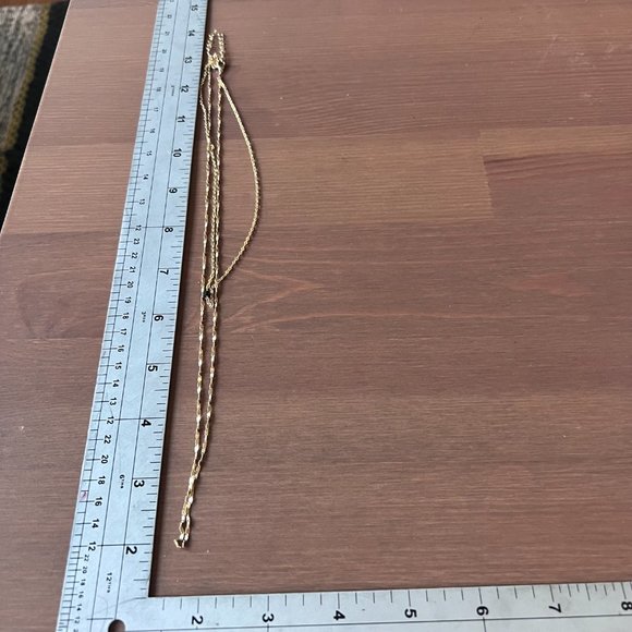 Lulu's Jewelry Lulus Gold Tone Layered Tiered Necklace Braided Shiny Dainty Poshmark